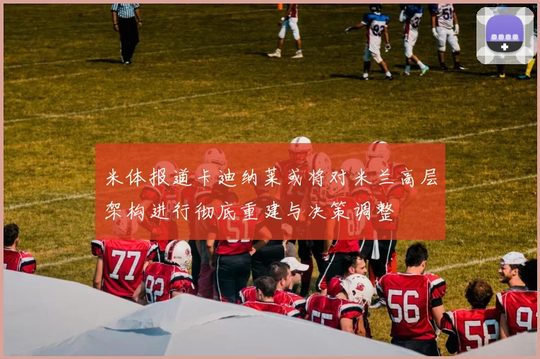 米体报道卡迪纳莱或将对米兰高层架构进行彻底重建与决策调整